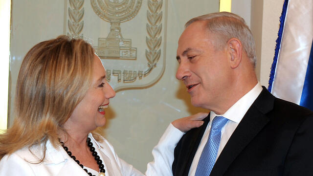 Then-US secretary of state Hillary Clinton and Prime Minister Benjamin Netanyahu (Archive photo: Moshe Milner/GPO) (צילום: משה מילנר, לע"מ) Then-US secretary of state Hillary Clinton and Prime Minister Benjamin Netanyahu (Archive photo: Moshe Milner/GPO)