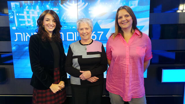 Lucy Aharish, Alice Miller, Marta Weinstock-Rosin. (Photo: Idan Arbel)