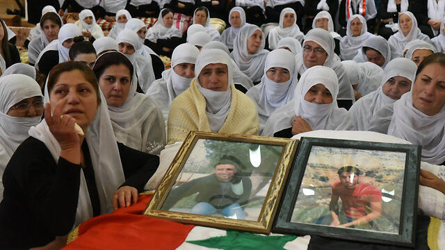 Mourning the brothers in Majdal Shams (Photo: Avihu Shapira) (צילום: אביהו שפירא) Mourning the brothers in Majdal Shams (Photo: Avihu Shapira)