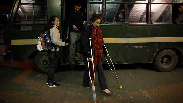Israelis in Nepal prepare to board El Al plane back home (Photo: AP)