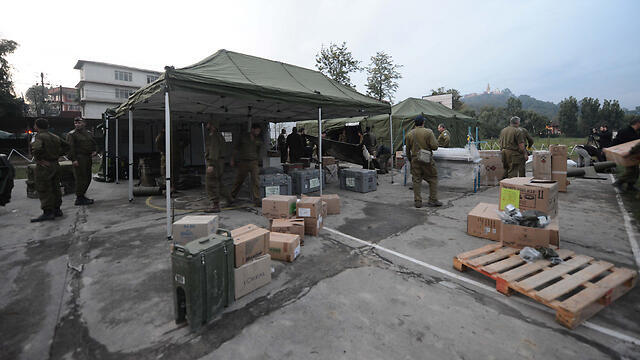 Tents at the IDF field hospital in Kathmandu (Photo: IDF Spokesperson) (צילום: דובר צהל) Tents at the IDF field hospital in Kathmandu (Photo: IDF Spokesperson)