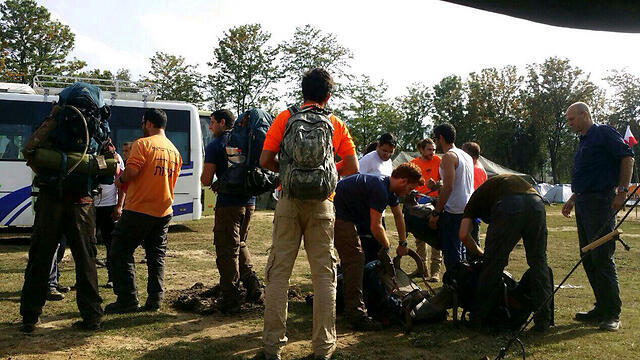 Friends of missing Israeli Or Asraf prepare for searches  (Photo: Flyeast Nepal)