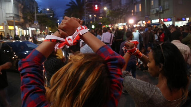 Israeli Ethiopians protest police brutality (Photo: Motti Kimchi)