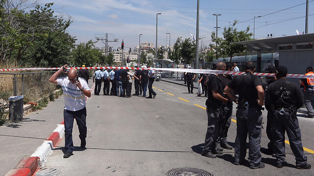 Security forces at the site of the incident in Jerusalem (Photo: Gil Yohanan)