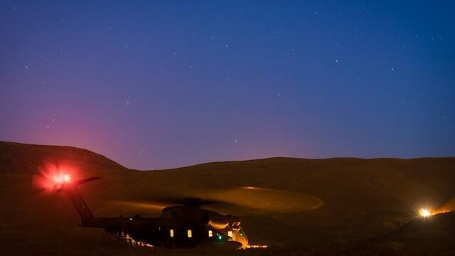 A helicopter that took part in last week's exercise. (Photo: IDF Spokesperson) (צילום: מתן פורטנוי, דובר צה"ל) A helicopter that took part in last week's exercise. (Photo: IDF Spokesperson)