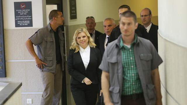 Mrs. Netanyahu at the Labor Court. (Photo: Alex Kolomoisky)