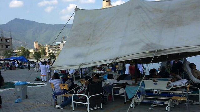 Patients outside Kathmandu hospitalnullnull Patients outside Kathmandu hospital