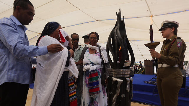 At the memorial service in Jerusalem (Photo: Gil Yohanan) 