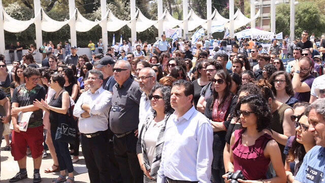 Joint Arab List leader Ayman Odeh at the Nakba Day ceremony (Photo: Motti Kimchi) (צילום: מוטי קמחי) Joint Arab List leader Ayman Odeh at the Nakba Day ceremony (Photo: Motti Kimchi)