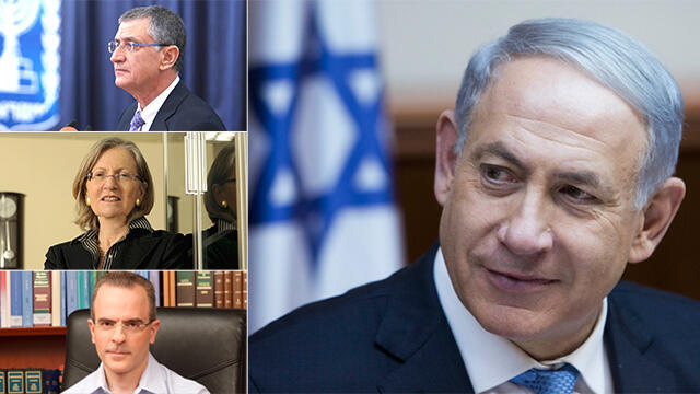 Clockwise from top left: Nissim Ben-Shitrit, Benjamin Netanyahu, David Gilo and Esther Dominissini (Photos: Yonatan Zindel/Flash 90, Gil Yohanan and Yuval Chen) (צילום: יונתן זינדל, פלאש90, גיל יוחנן, יובל חן) Clockwise from top left: Nissim Ben-Shitrit, Benjamin Netanyahu, David Gilo and Esther Dominissini (Photos: Yonatan Zindel/Flash 90, Gil Yohanan and Yuval Chen)