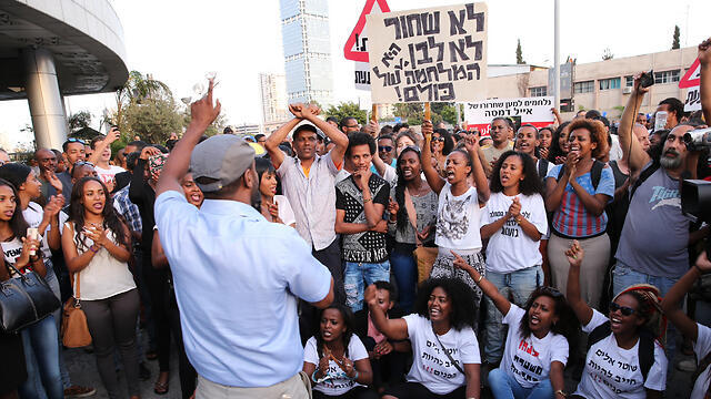 Protest in Tel Aviv (Photo: Motti Kimchi)