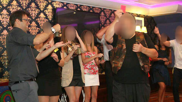 Hazan allegedly in the company of escorts at a Bulgaria casino.nullnull Hazan allegedly in the company of escorts at a Bulgaria casino.