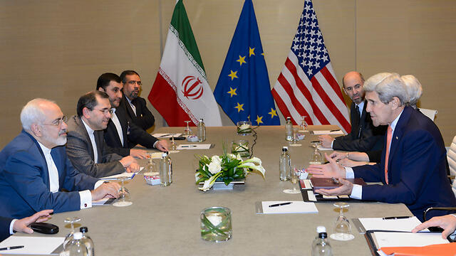 Nuclear negotiations in Switzerland (Photo: AP) (צילום: AP) Nuclear negotiations in Switzerland (Photo: AP)