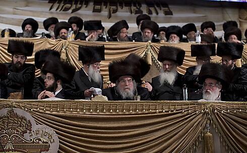 Belz community leaders. 'The implications of such a policy were not taken into account' (Photo: EPA)