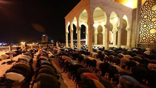 Tarawih prayers in Gaza City (Photo:AFP)