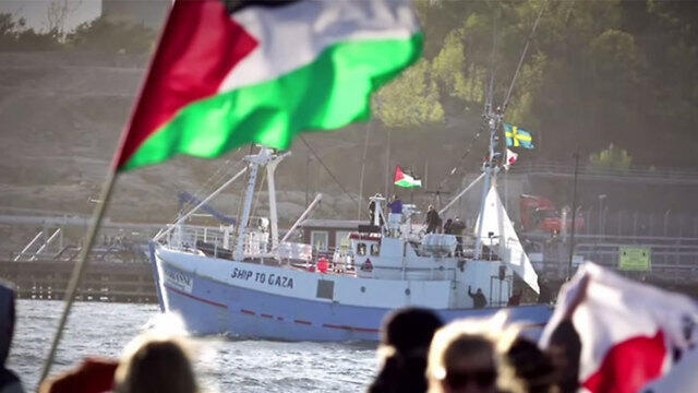 Marianne av Göteborg on its way to Gaza.