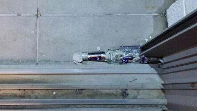 A Molotov cocktail thrown at the home of a Jerusalem City Council member. (Photo: Ariyah King)