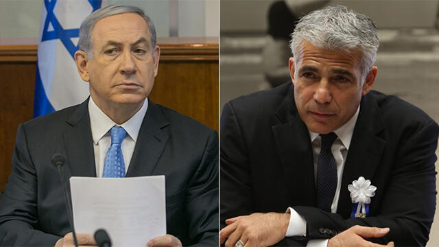 Benjamin Netanyahu and Yair Lapid (Photo: Ohan Zwigenberg and Gil Yohanan) (צילום: אוהד צויגנברג, גיל יוחנן) Benjamin Netanyahu and Yair Lapid (Photo: Ohan Zwigenberg and Gil Yohanan)