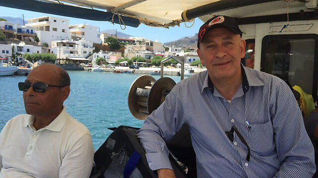 MK Ghattas on board the flotilla.