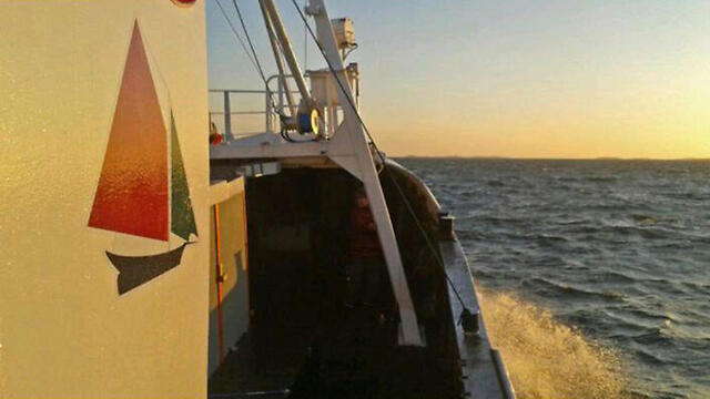 One of the boats on its way to Gazanullnull One of the boats on its way to Gaza