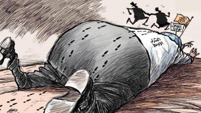 The Saudi newspaper 'Asharq Al-Aswat'. Stepping over the Middle East on the way to a deal.