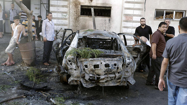 The scene of the explosion (Photo:AFP)