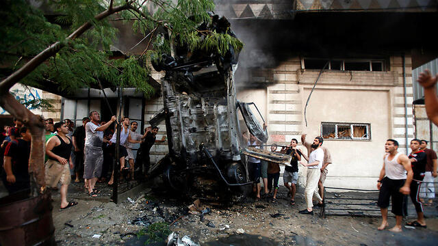 The scene of the explosion (Photo:Reuters)