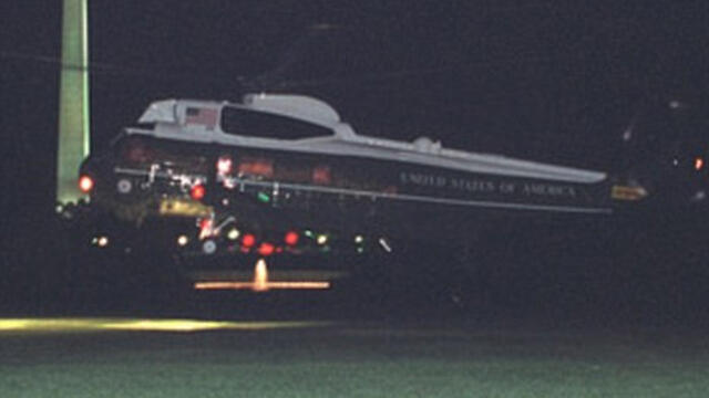 Marine One lands at the White House (Photo: US National Archives) (צילום: ארכיון לאומי ארה''ב) Marine One lands at the White House (Photo: US National Archives)