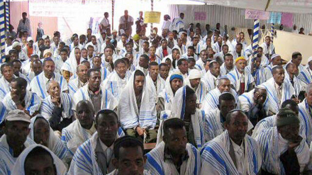 Falash Mura Ethiopians in Addis Ababa (Photo: AFP) (צילום: AFP) Falash Mura Ethiopians in Addis Ababa (Photo: AFP)