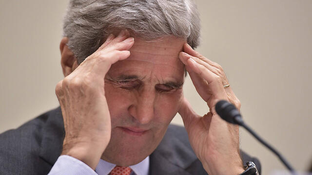 Kerry during the House of Representatives Foreign Affairs Committee hearing (Photo: AFP)