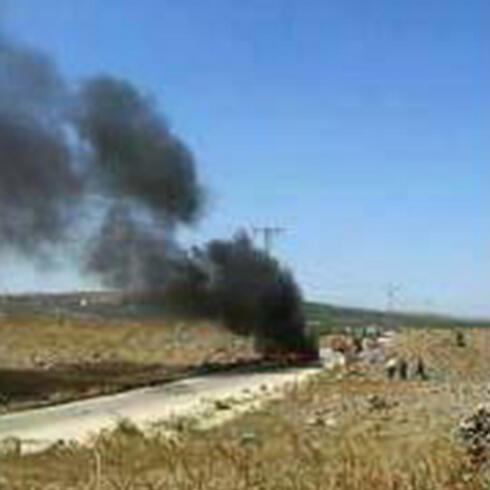 The vehicle that was allegedly hit by IAF strike.nullnull The vehicle that was allegedly hit by IAF strike.