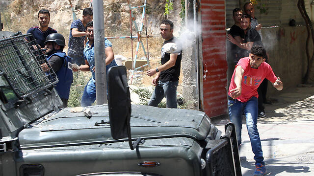 Riots in the West Bank Friday. (Photo: AFP)