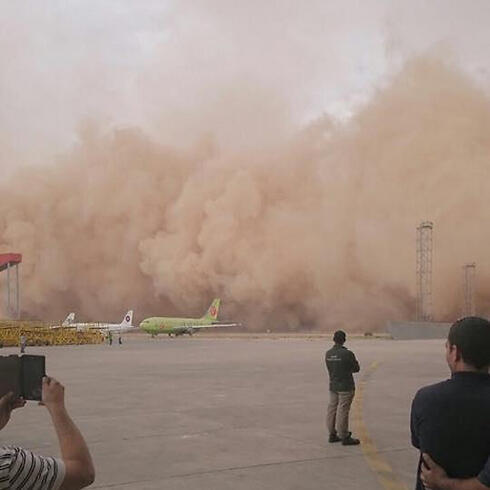 The massive sand storm in Amman