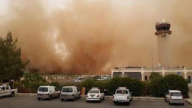 The massive sand storm in Amman