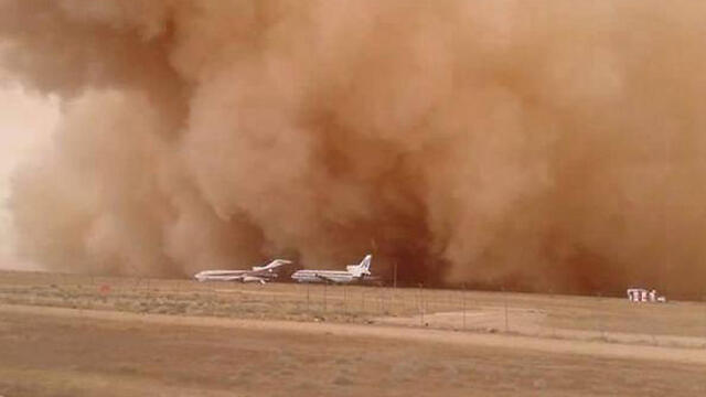 The massive sand storm in Amman