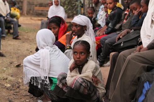 Members of the Falash Mura community in Gondar (צילום: נתי מרכוס ) Members of the Falash Mura community in Gondar