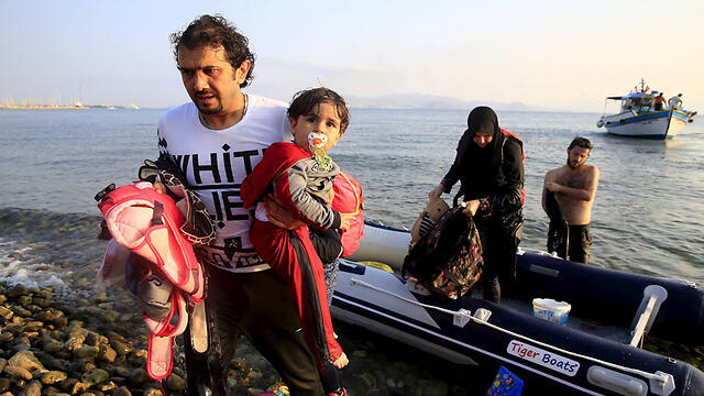 Syrian refugees arriving at the island of Kos in Greece (Photo: Reuters)