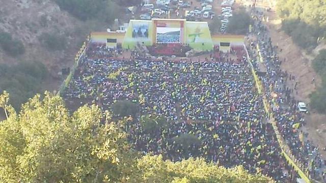 A large crowd arrived at the Hezbollah eventnullnull A large crowd arrived at the Hezbollah event