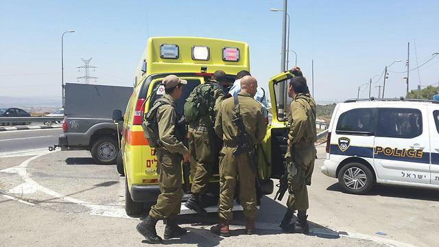 The scene of the attack (Photo: Itay Blumenthal)