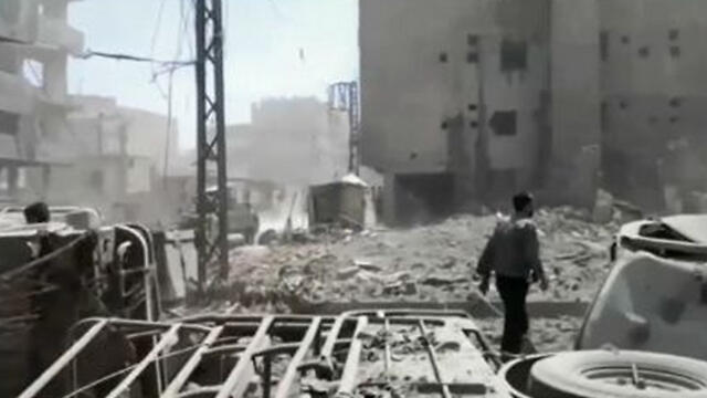 Destruction wrought by Assad regime's bombingnullnull Destruction wrought by Assad regime's bombing