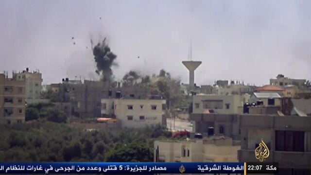 Still from Al-Jazeera report