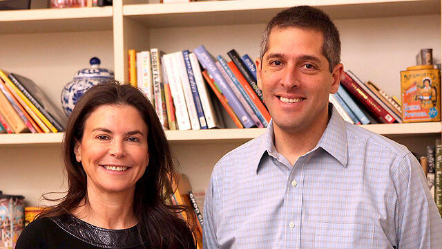 Strauss group Chairwoman Ofra Strauss and CEO Gadi Lesin (Photo: Sivan Farag)