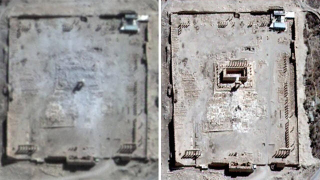 Satellite photos show Palmyra temple before and after it was destroyed. How much do we really known about the ancient history of the Middle East and its significance for humanity? (Photo: Reuters, AFP)
