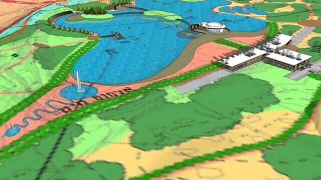 The lake facility (Photo: City of Beer Sheva)