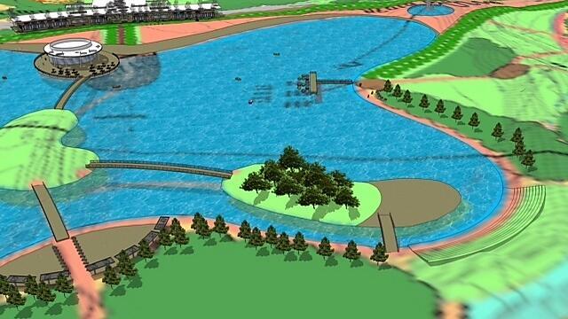 The lake facility (Photo: City of Beer Sheva)