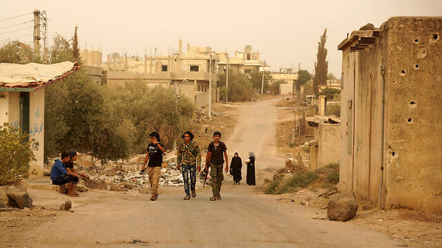Syrian rebels (Photo: Reuters) (צילום: רויטרס) Syrian rebels (Photo: Reuters)