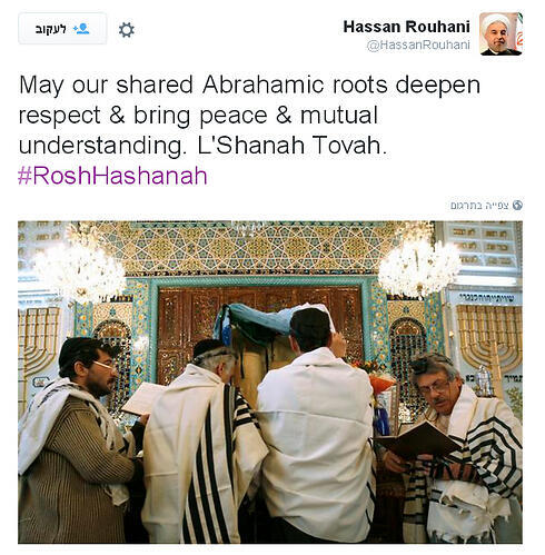 Rouhani's tweet heard round the Jewish world.