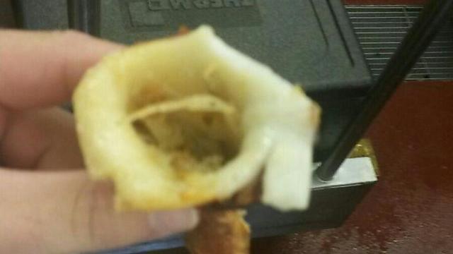 Calamari heads found under the cod fish