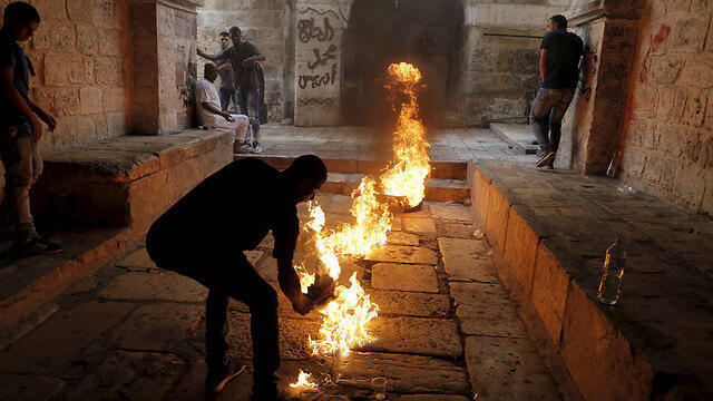 Jerusalem on fire. (Photo: Reuters)