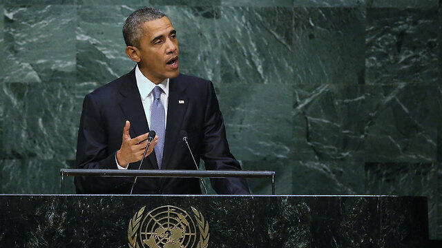Obama speaking at the UN (Photo: Getty) (צילום: gettyimages) Obama speaking at the UN (Photo: Getty)